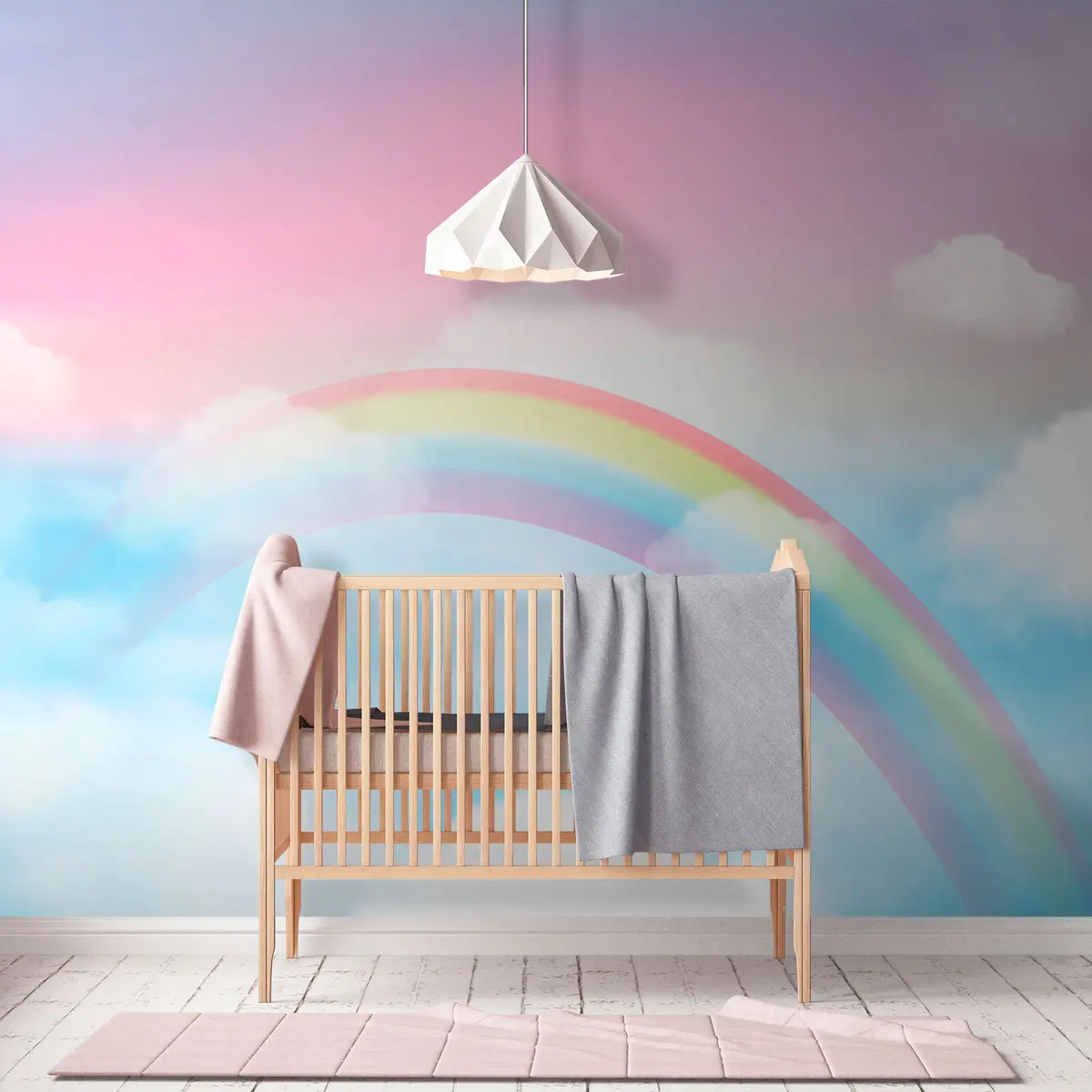 wall murals Фантазија магични пејзаж Раинбов на небу u95094