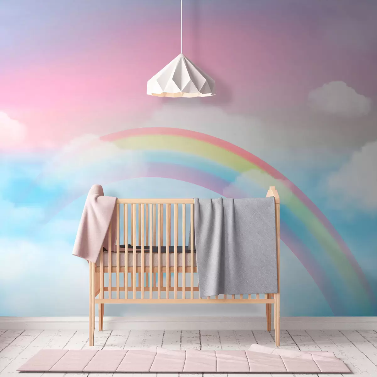 wall murals Фантазија магични пејзаж Раинбов на небу u95094