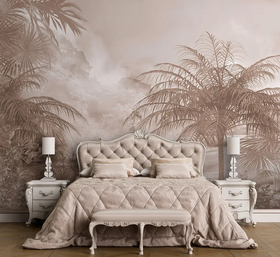 wall murals Дизајн тапета тропског дрвета u95102