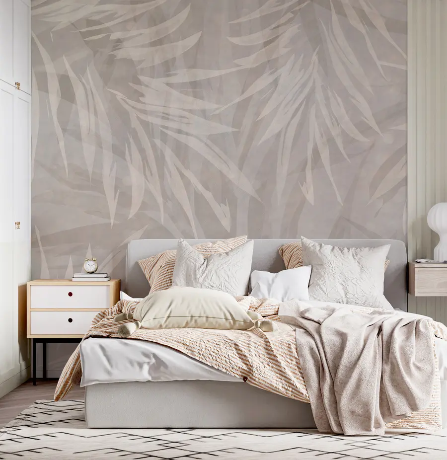 wall murals Лишће на пастелској позадини u95013