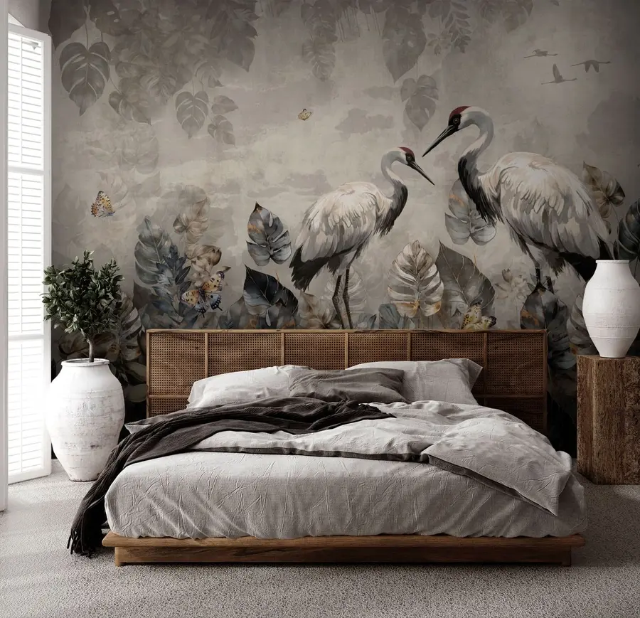 wall murals Две дизалице на грунге текстуру u94625