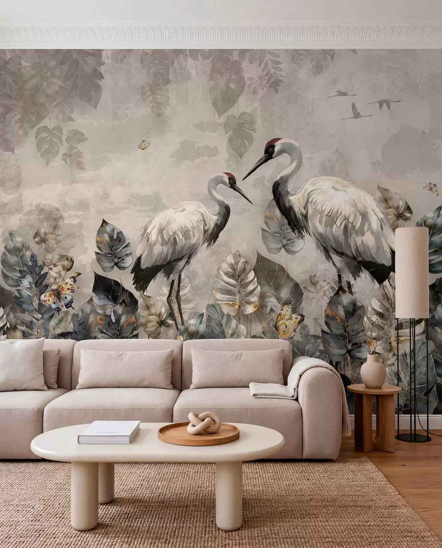 wall murals Две дизалице на грунге текстуру u94625
