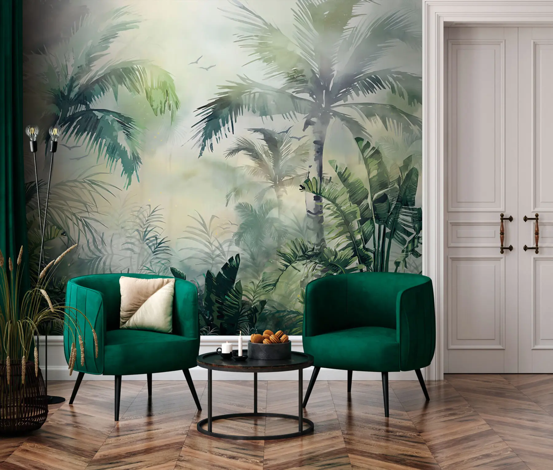wall murals Тропска џунгла са палмима u94632