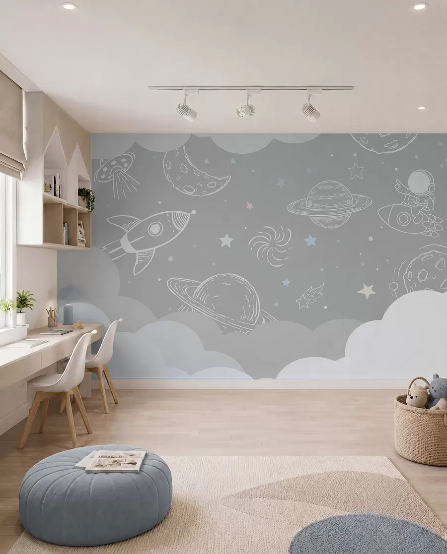 wall murals Svemirske škrabotine u94636