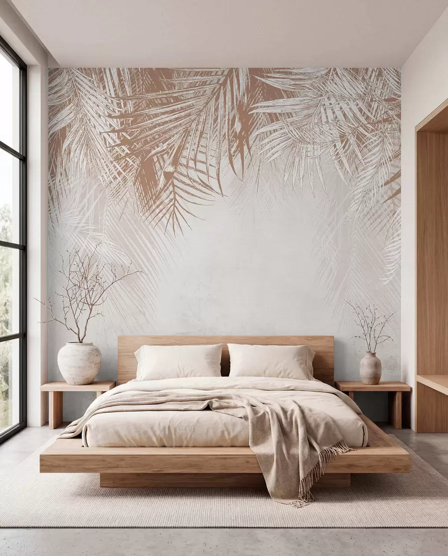 wall murals Palmine grane u pješčanoj u94465
