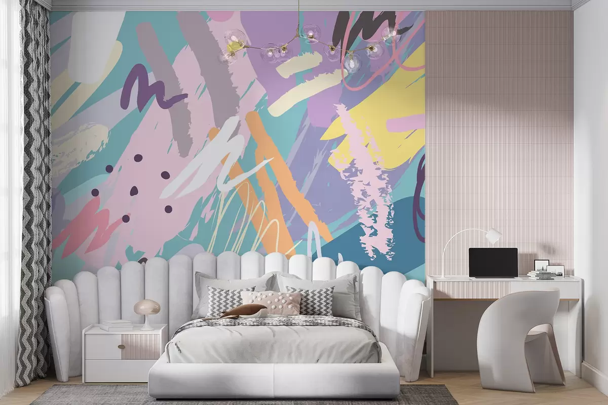 wall murals Шарени потези сажетак Стиле u95237