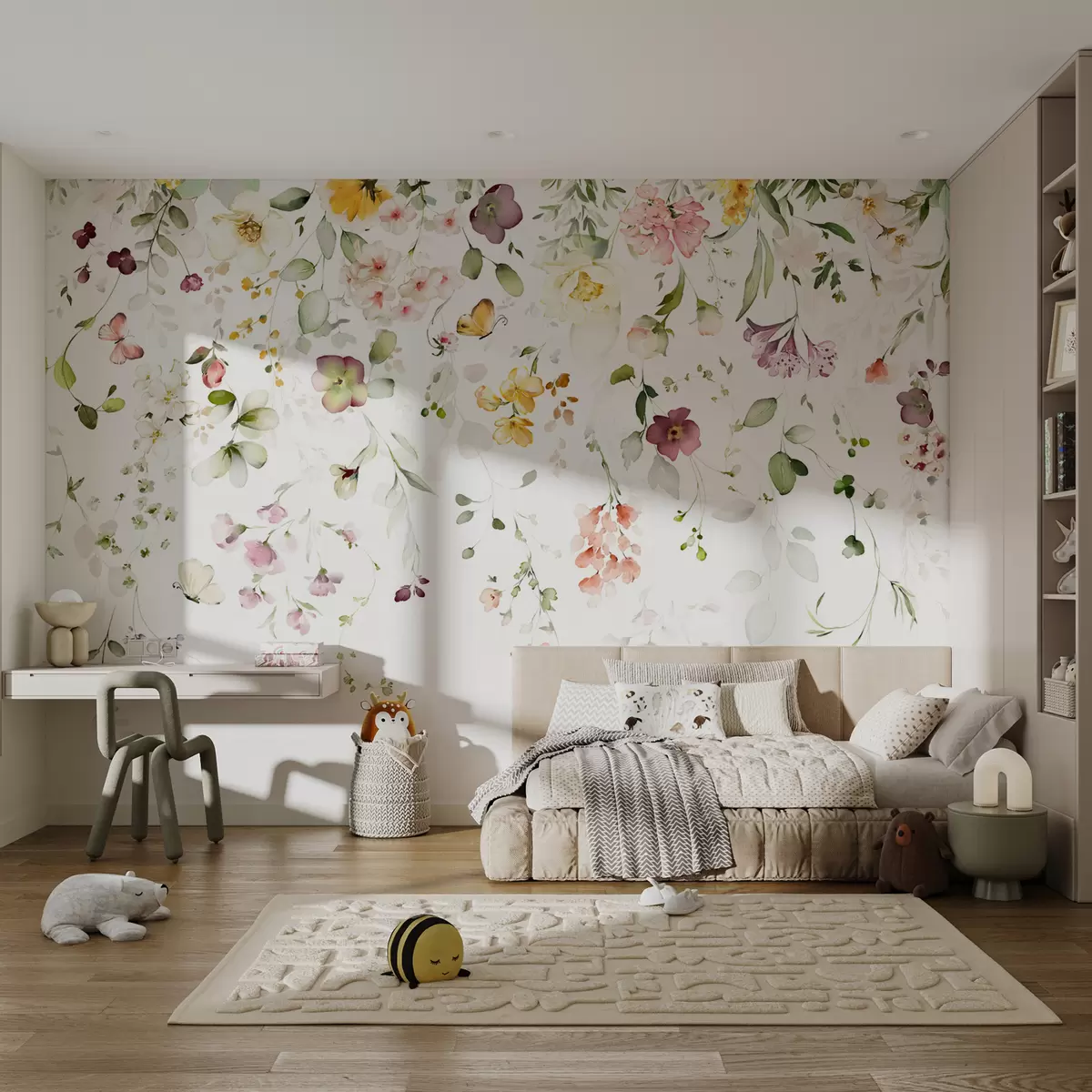 wall murals Водоводно-композиције са баштенским цвећем u95507