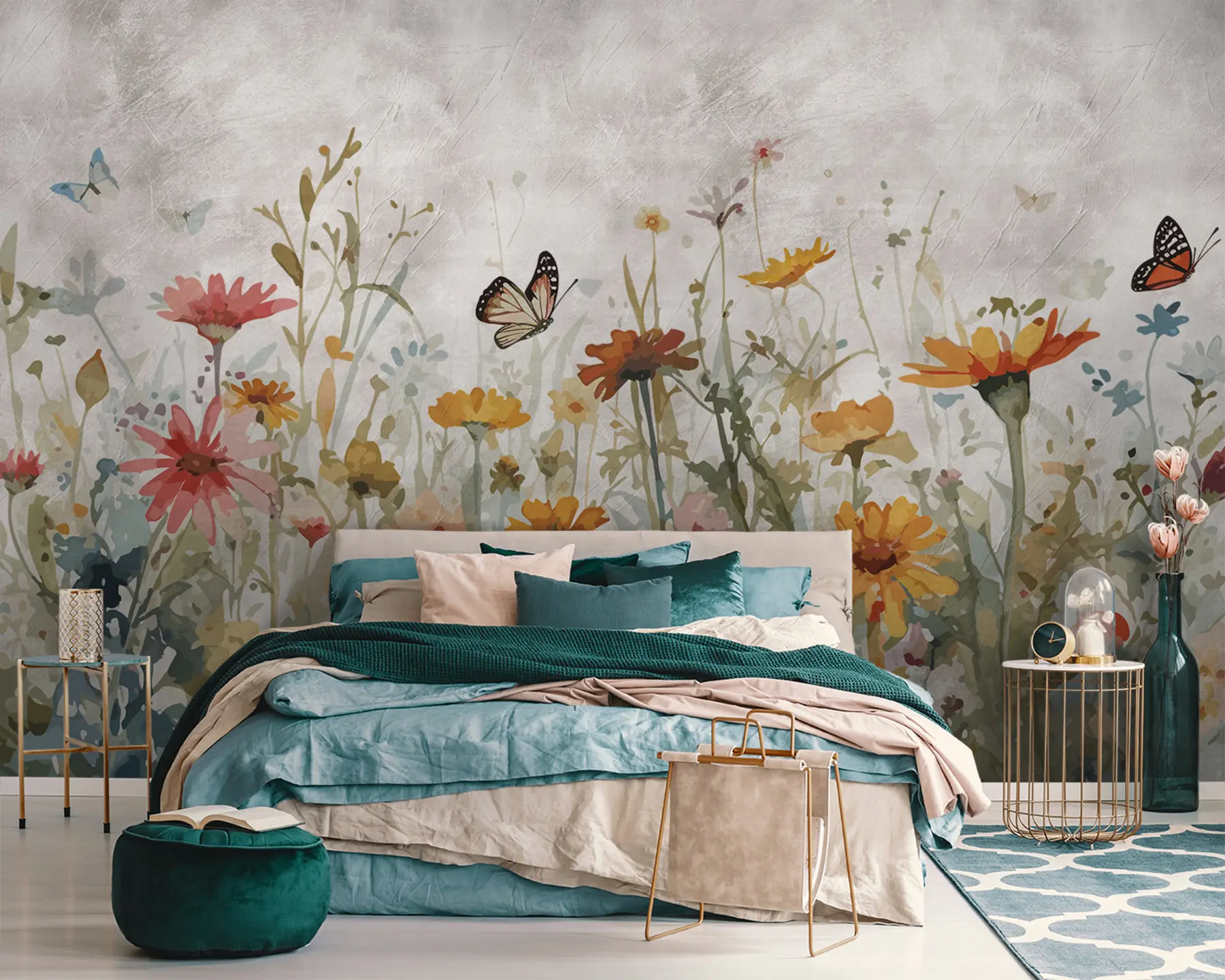 wall murals Водене плоче и лептири u95406
