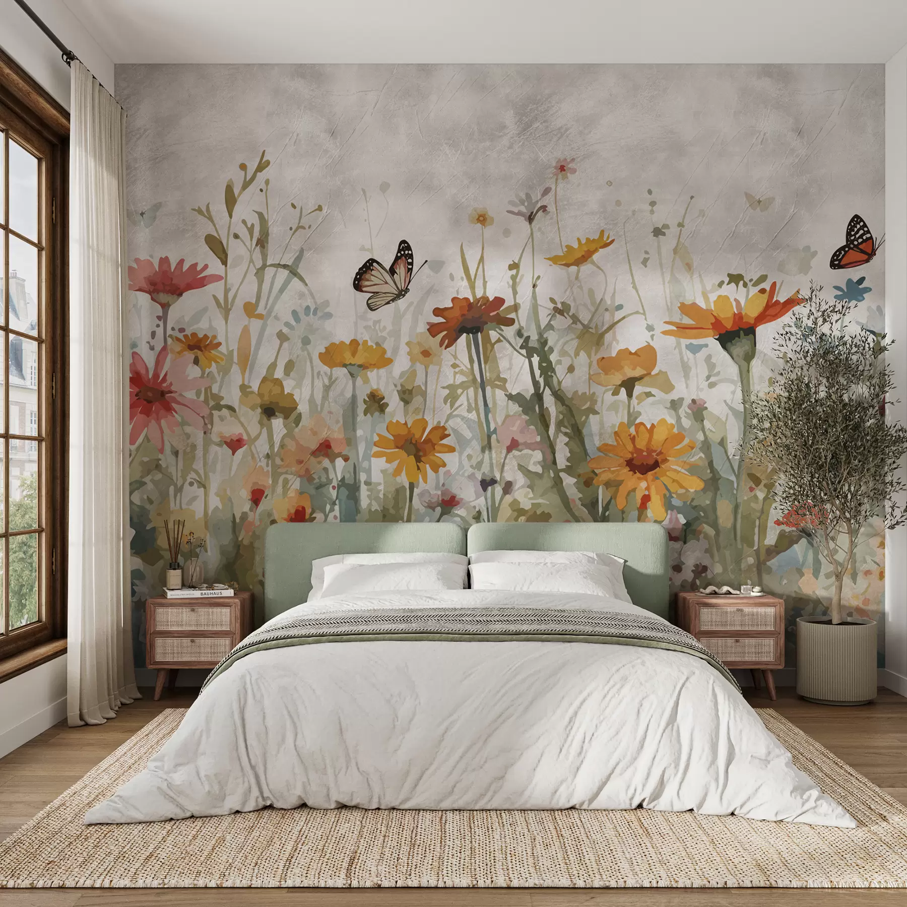 wall murals Водене плоче и лептири u95406