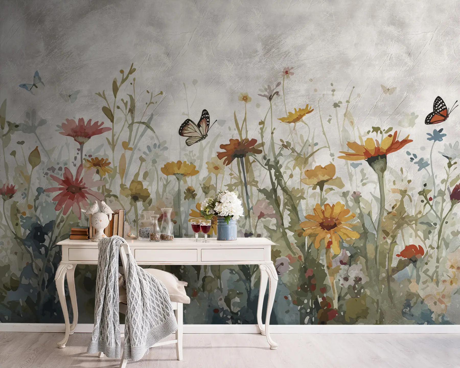 wall murals Водене плоче и лептири u95406