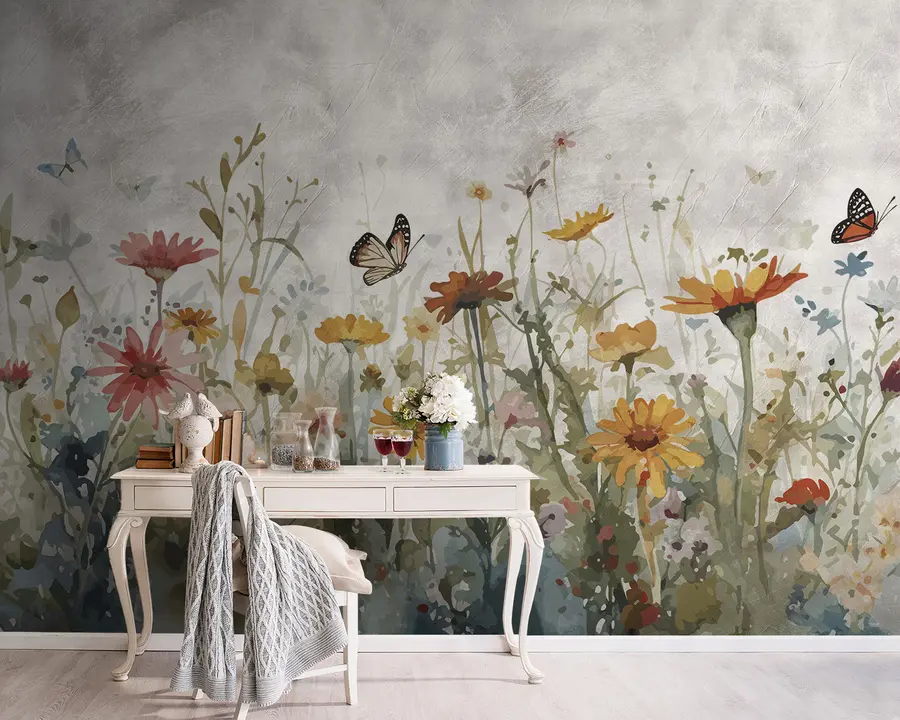 wall murals Водене плоче и лептири u95406
