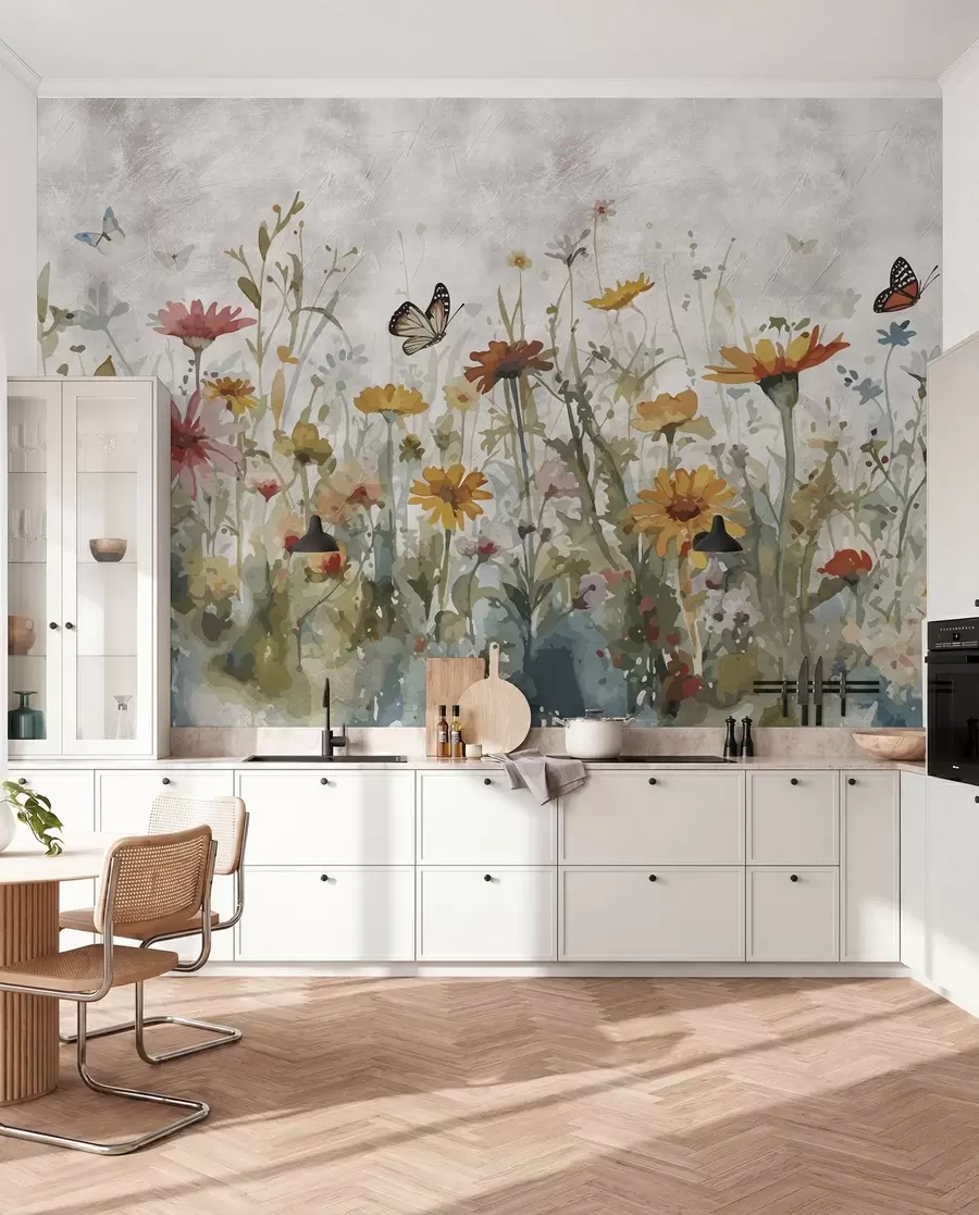 wall murals Водене плоче и лептири u95406