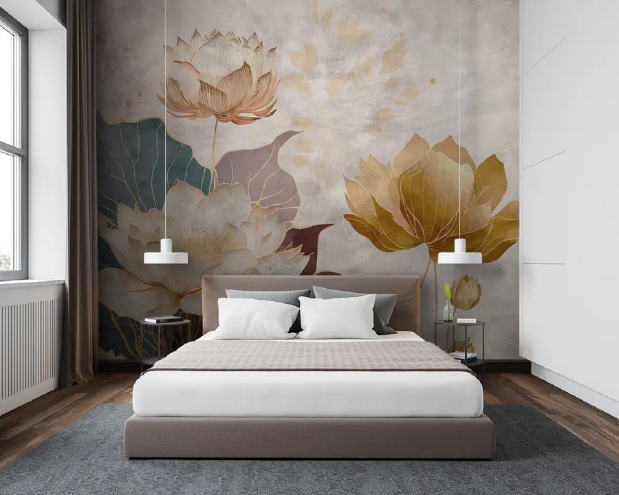 wall murals Прелепо велико цвеће u95418