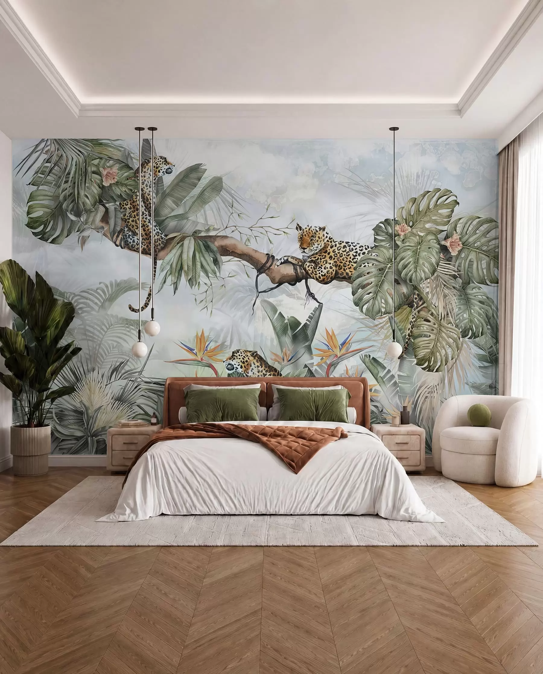 wall murals Skrovište u džungli u95709