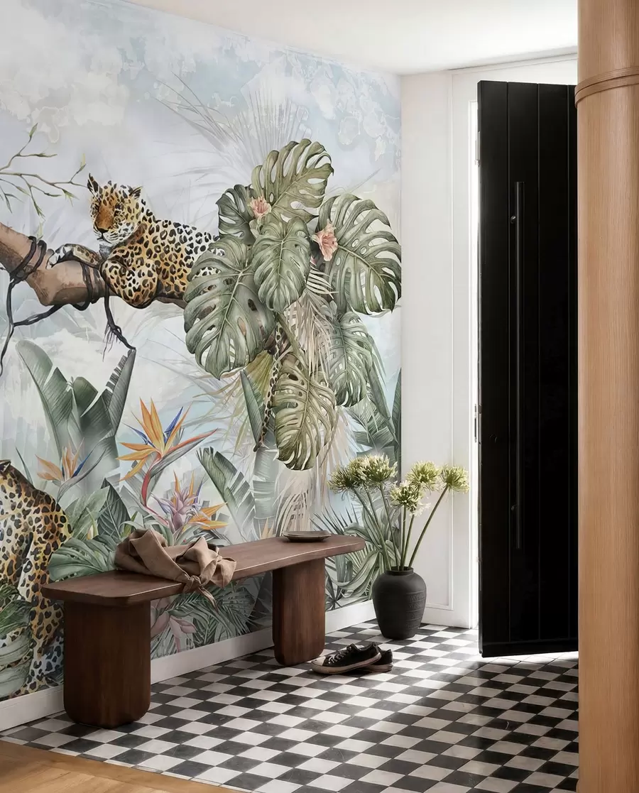 wall murals Тигрови у тропима u95709
