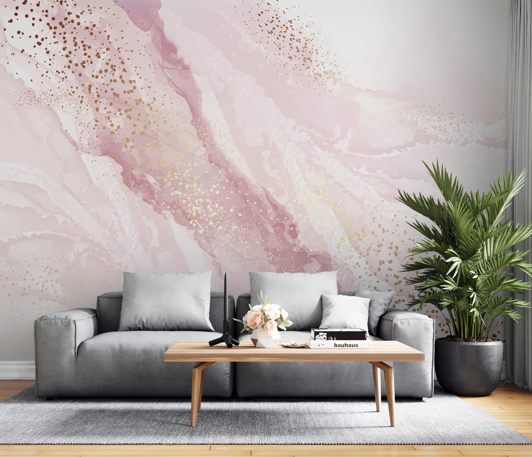 wall murals Сажетак сликарство, имитација мермерне површине камена u95846
