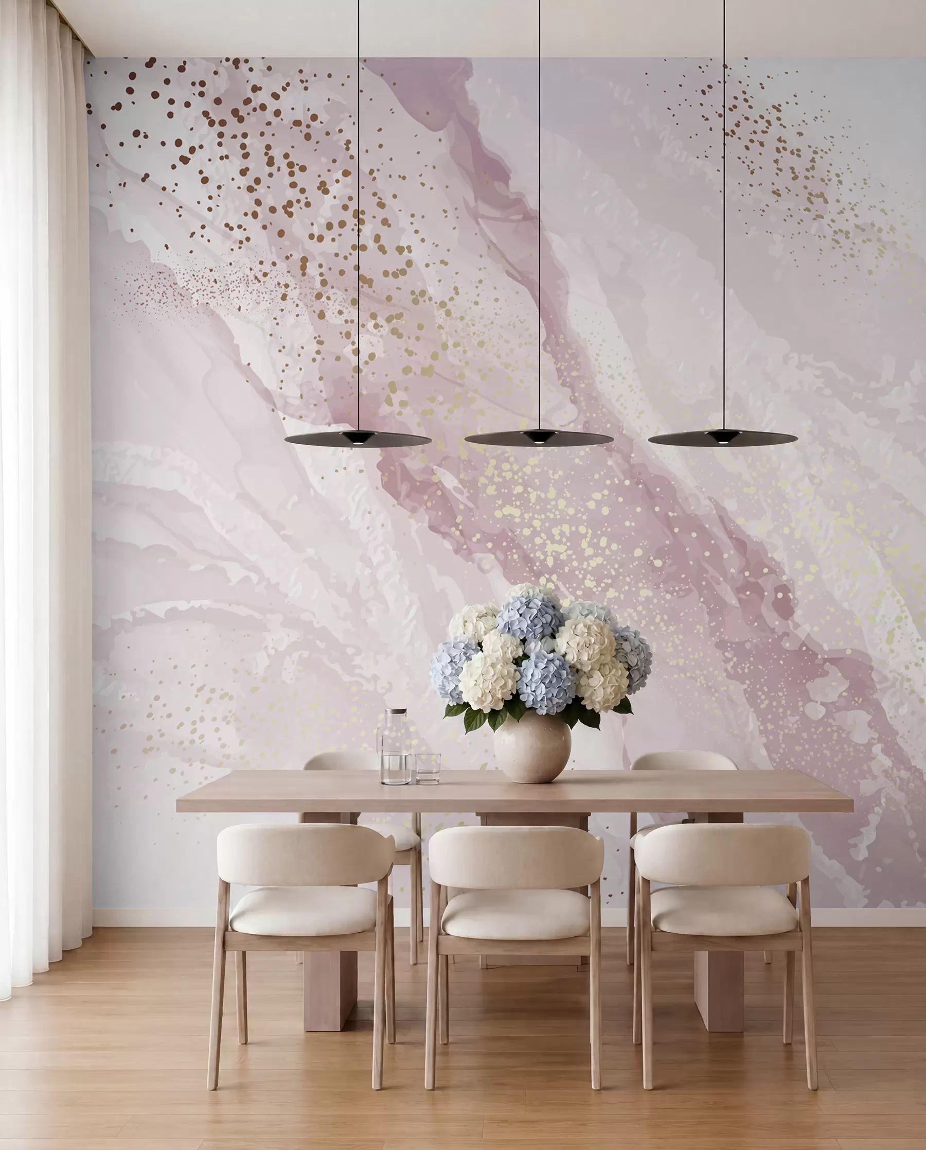 wall murals Сажетак сликарство, имитација мермерне површине камена u95846