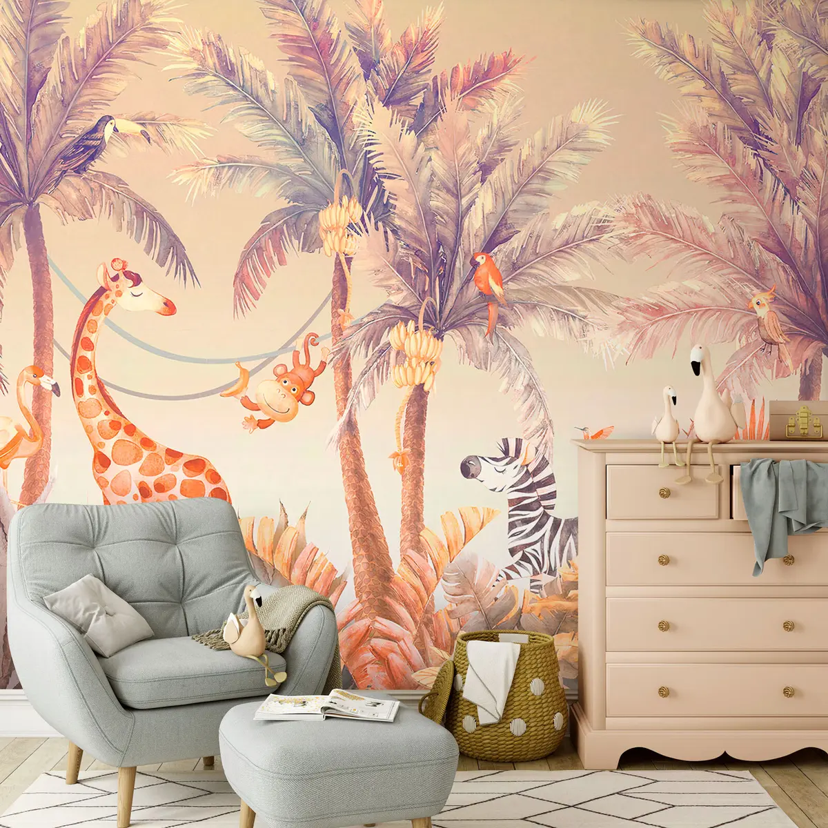 wall murals Животиње у прашуми u95505