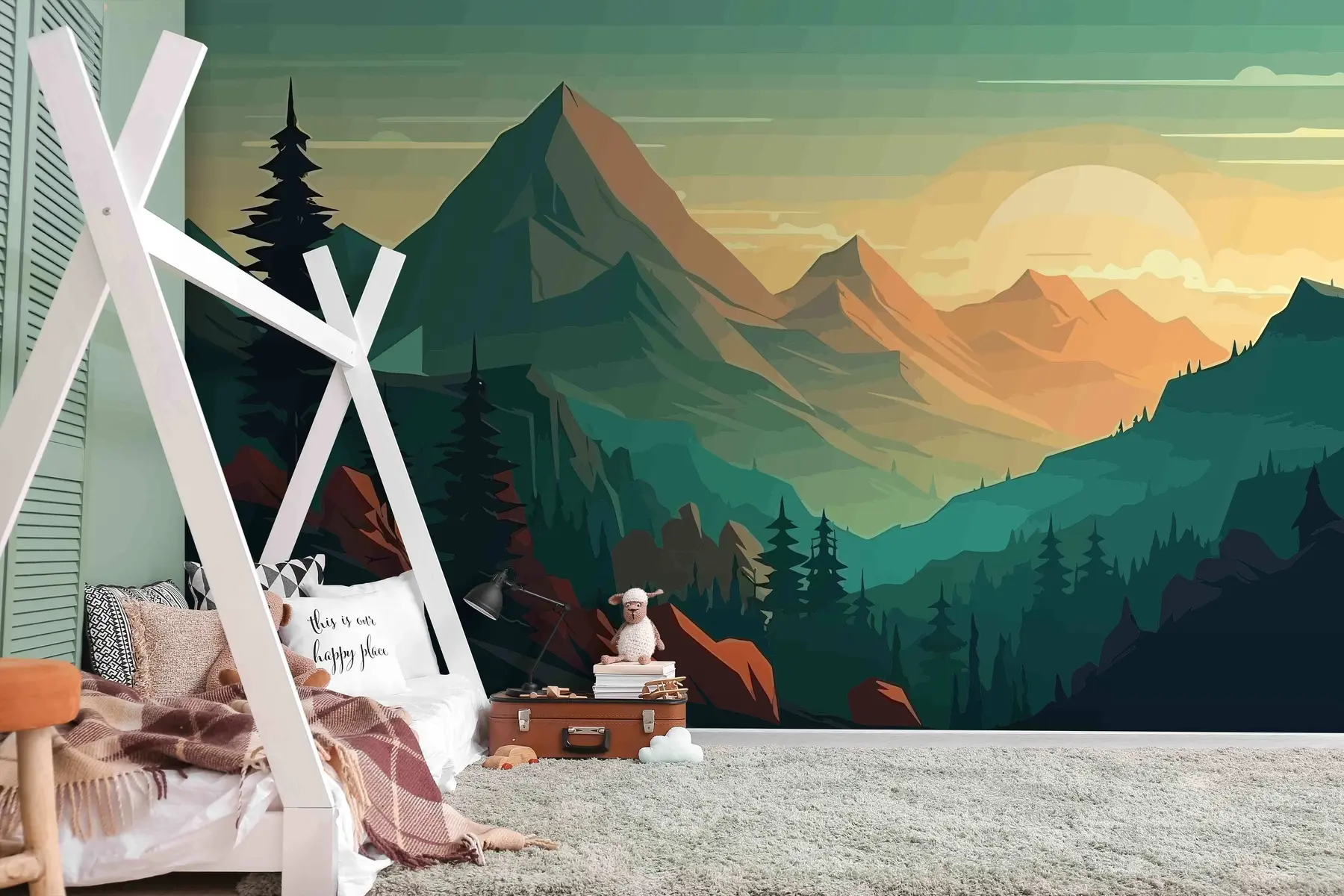 wall murals Планински пејзаж миран u96028