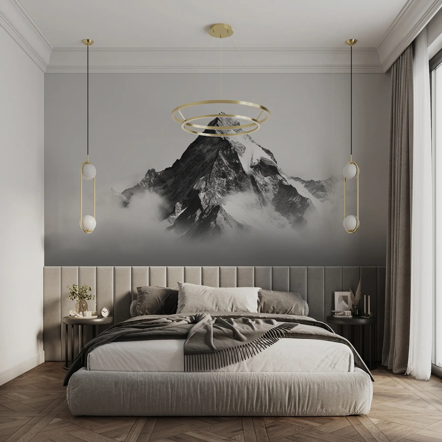 wall murals Планински пејзаж се опусти u96033