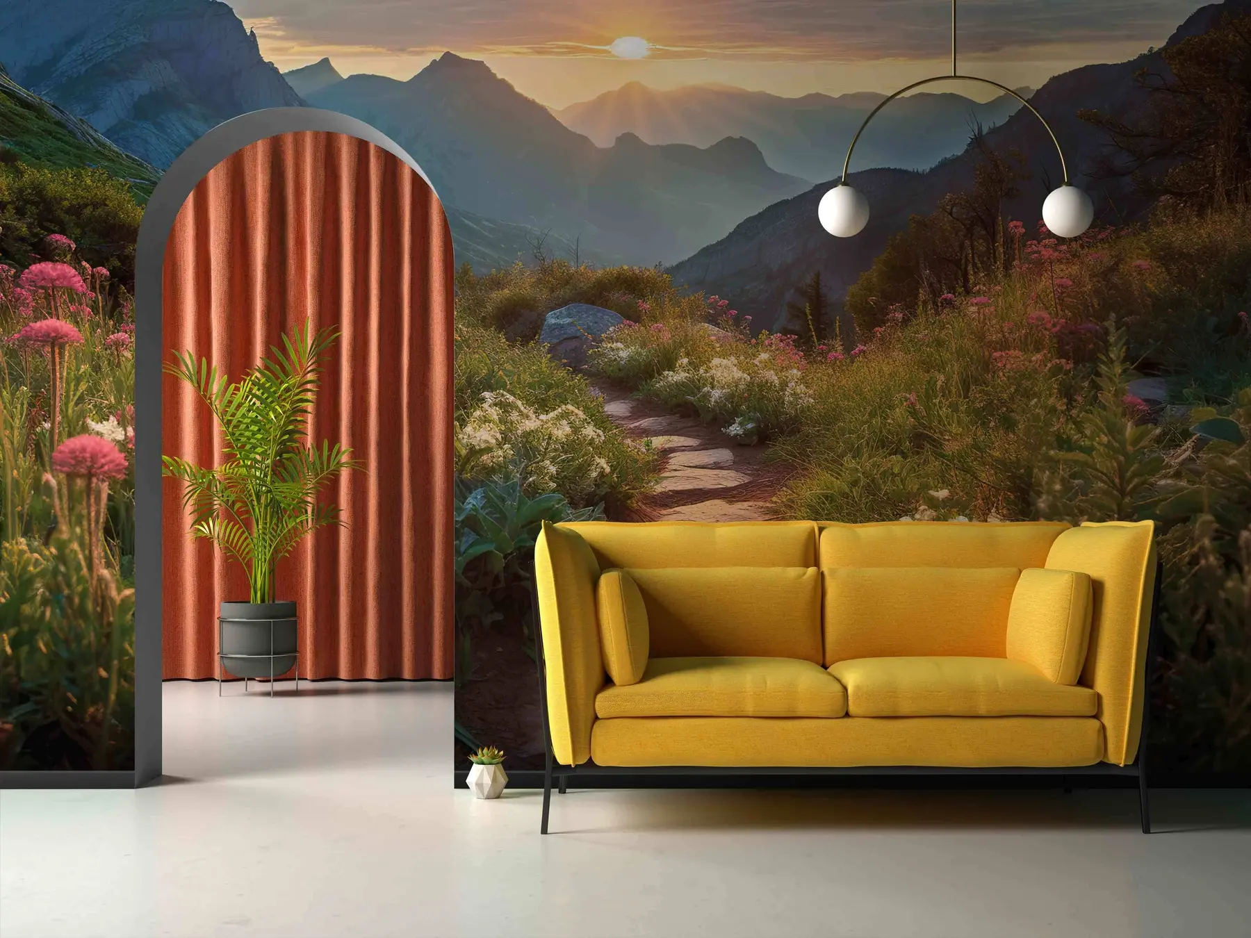 wall murals Cvjetna staza ka vrhovima u96205