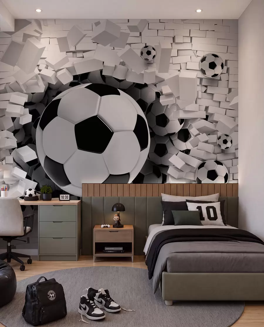 wall murals Lopta probija zid u96315