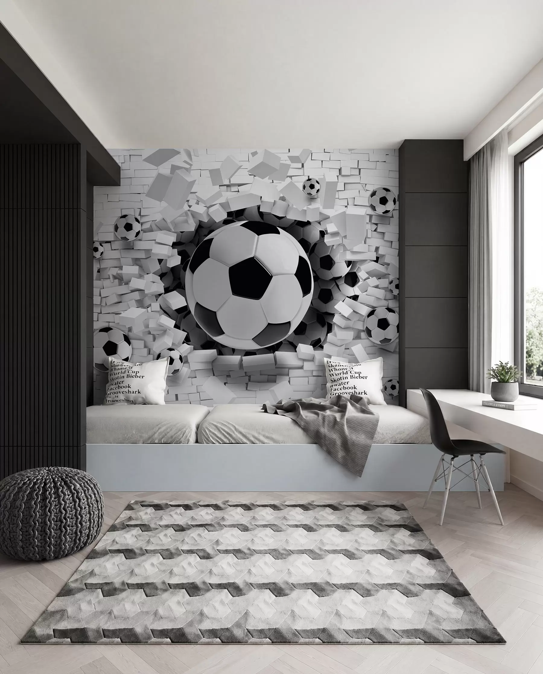 wall murals Lopta probija zid u96315