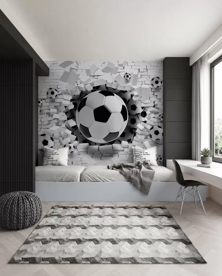 wall murals Lopta probija zid u96315