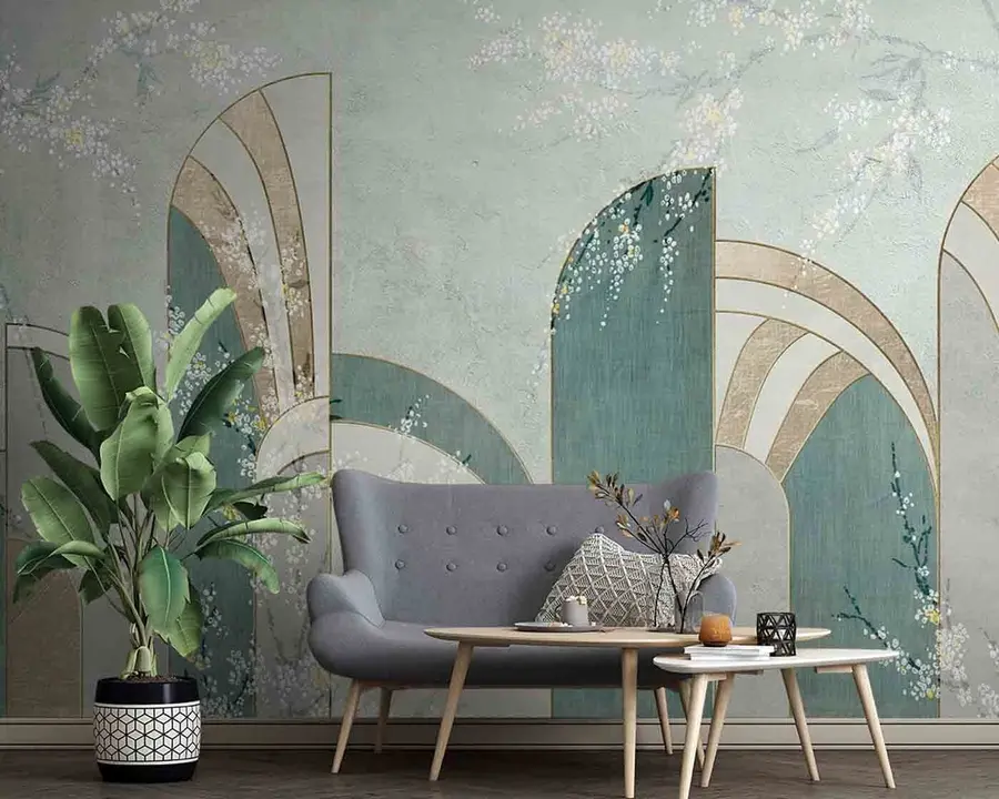 wall murals Цветне гране које се појављују између панела u96316