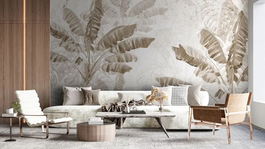wall murals Монохолор тропске банане u96194