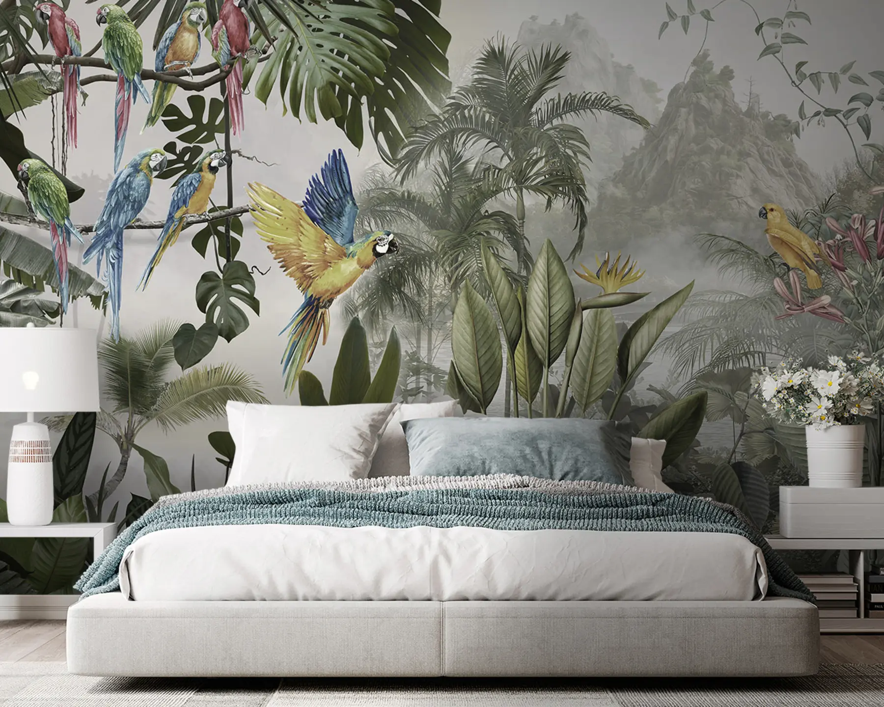 wall murals Парроти у прашуми u95693