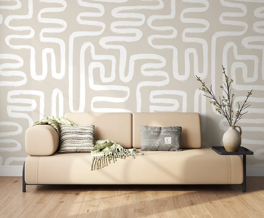wall murals Сажетак Лабиринтх у пастелним бојама u96457