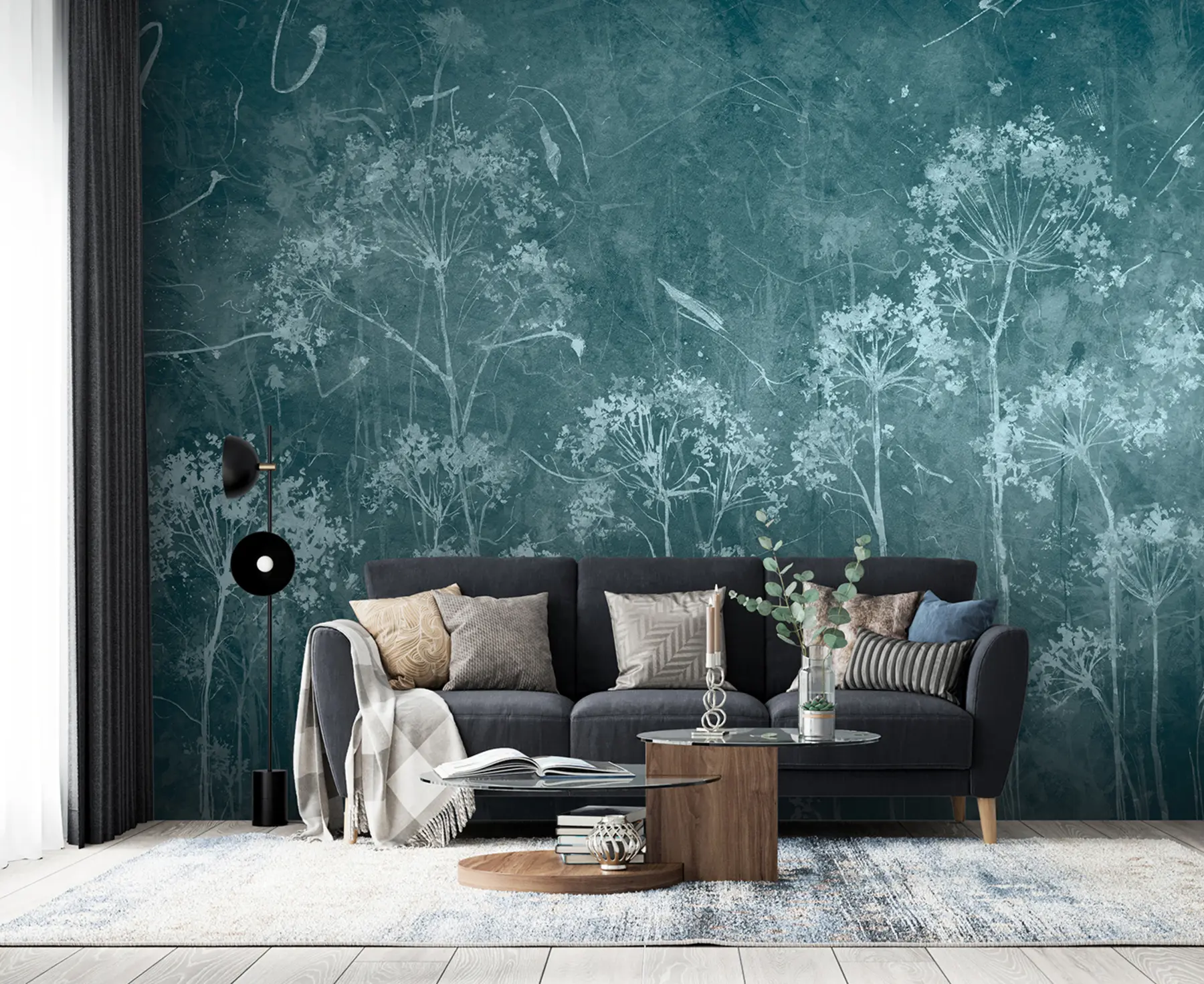 wall murals Вилдфловерс у стилу Грунге u96551