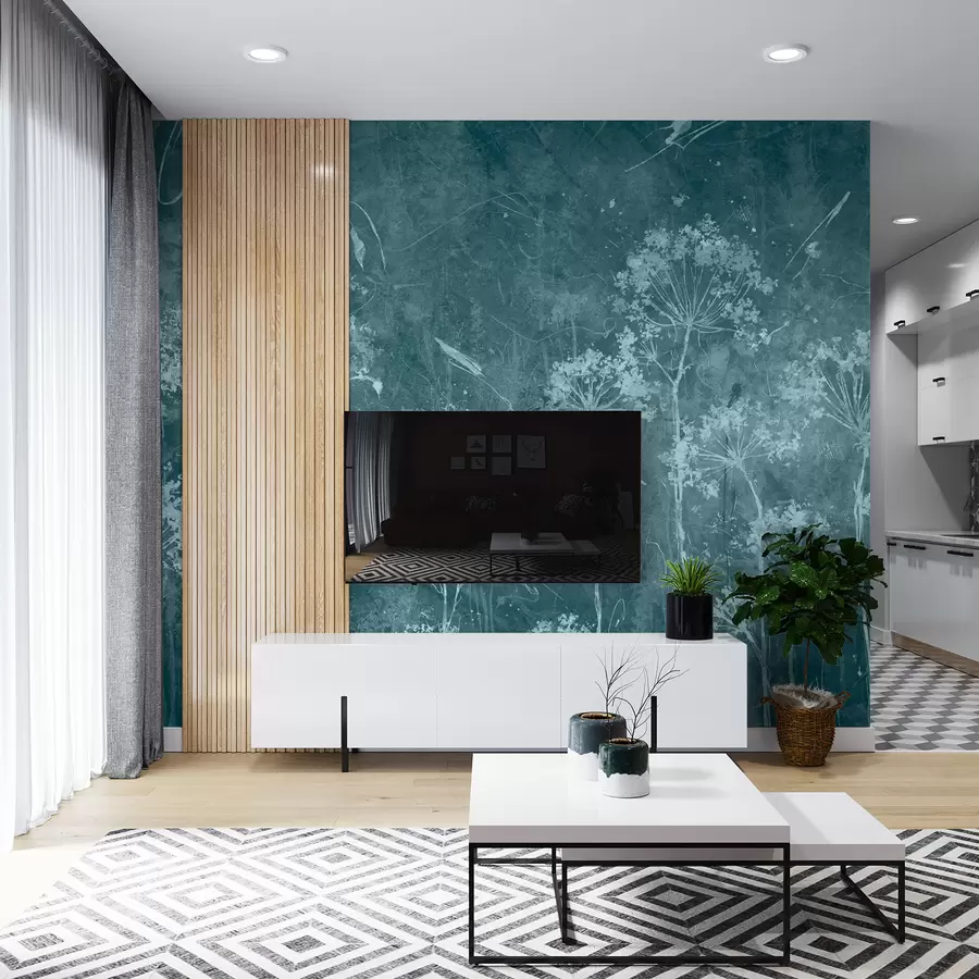 wall murals Вилдфловерс у стилу Грунге u96551