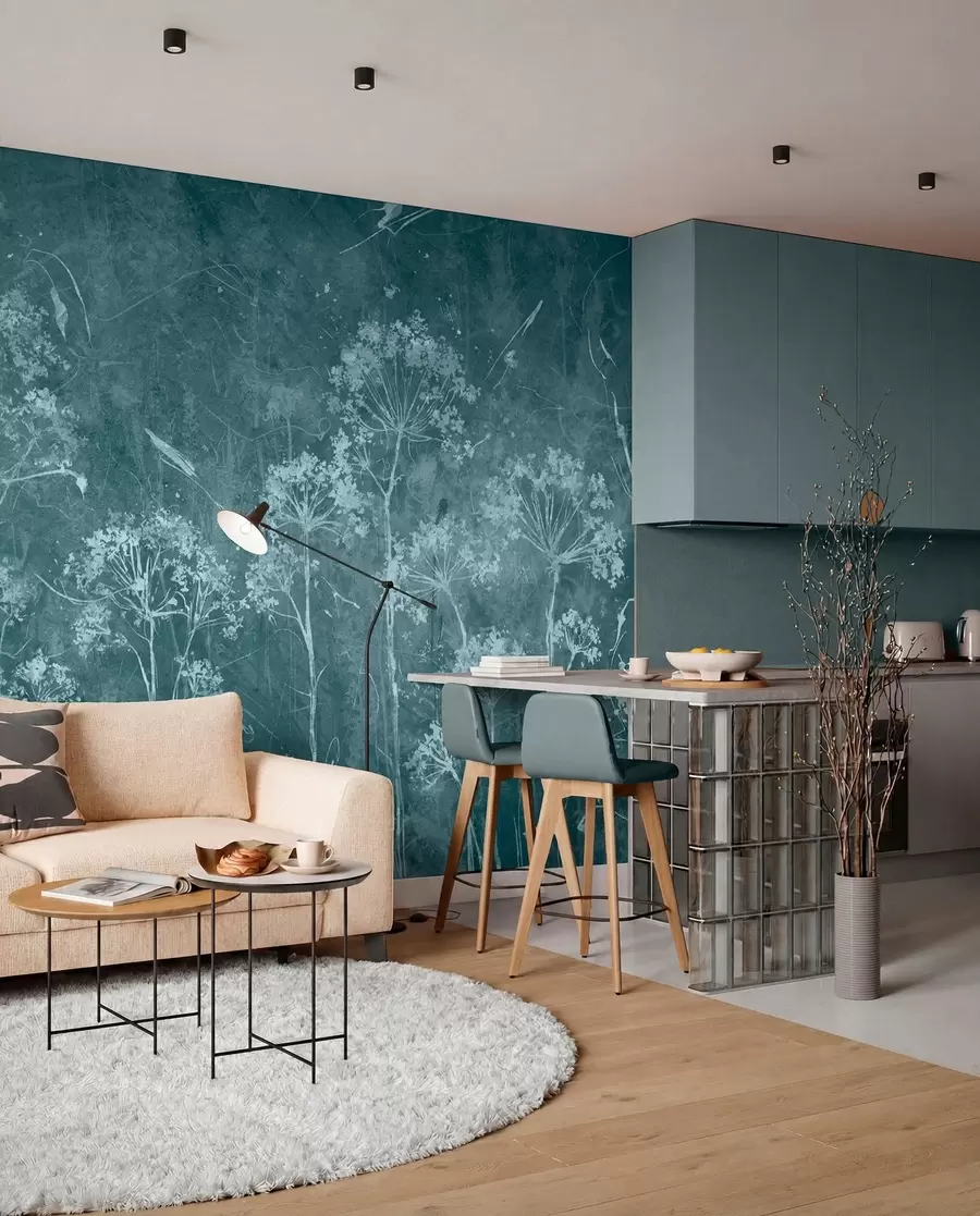 wall murals Вилдфловерс у стилу Грунге u96551