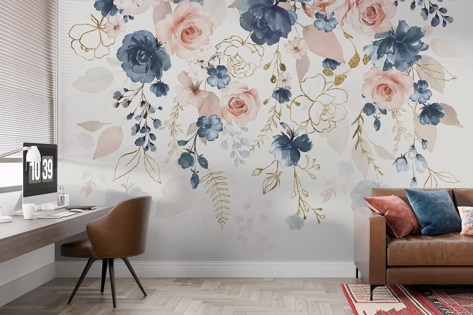 wall murals Састав акварела са цвећем u96556