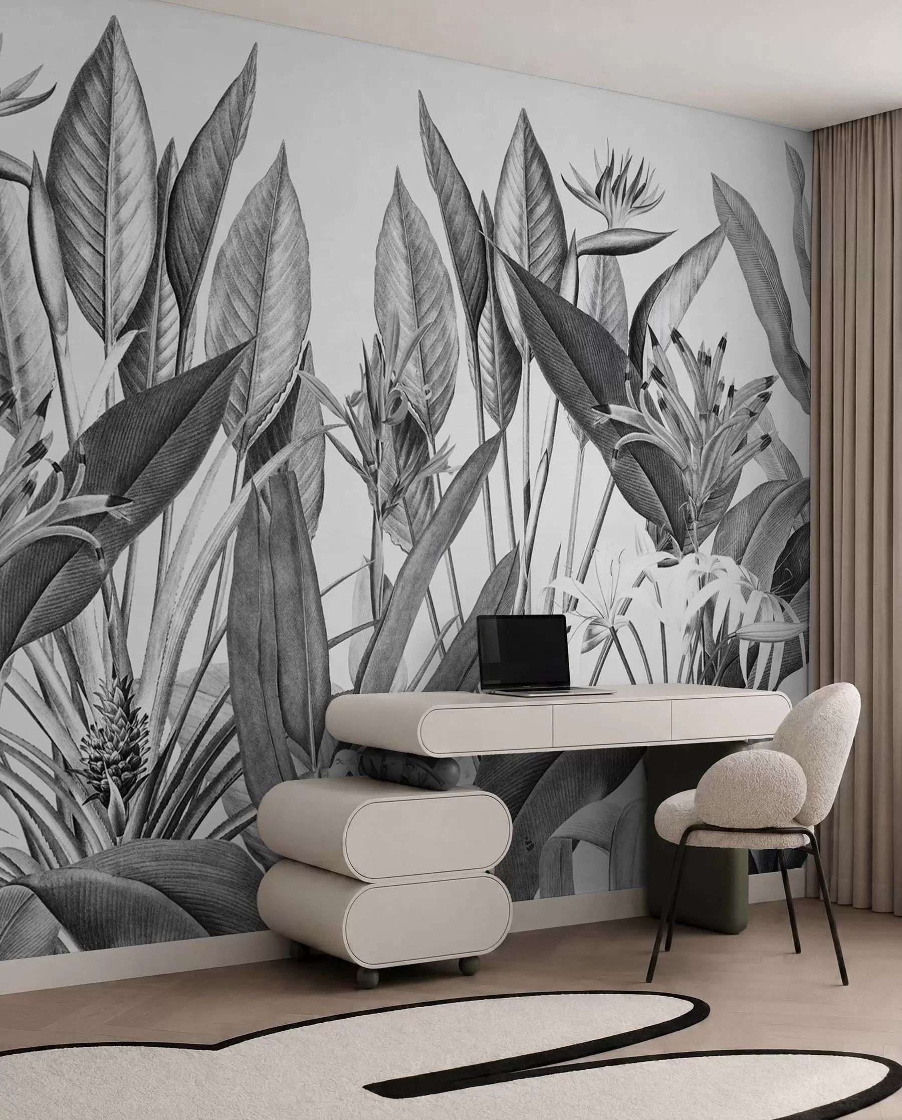 wall murals Džungla u tušu u96833