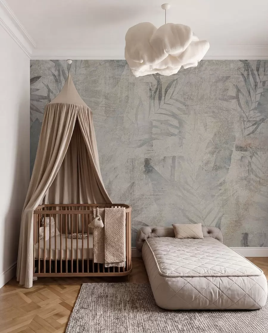 wall murals Izblijedjeli tropski otisak u96807