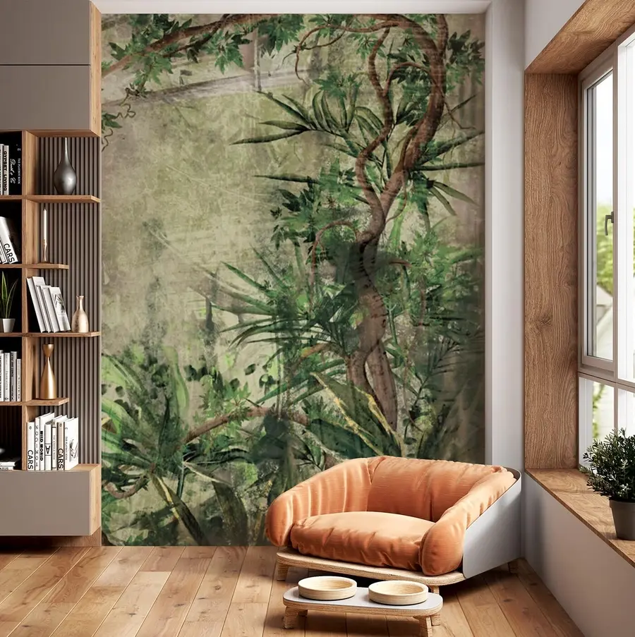 wall murals Тропске џунгле за гужве, биљке и дрвеће u96932