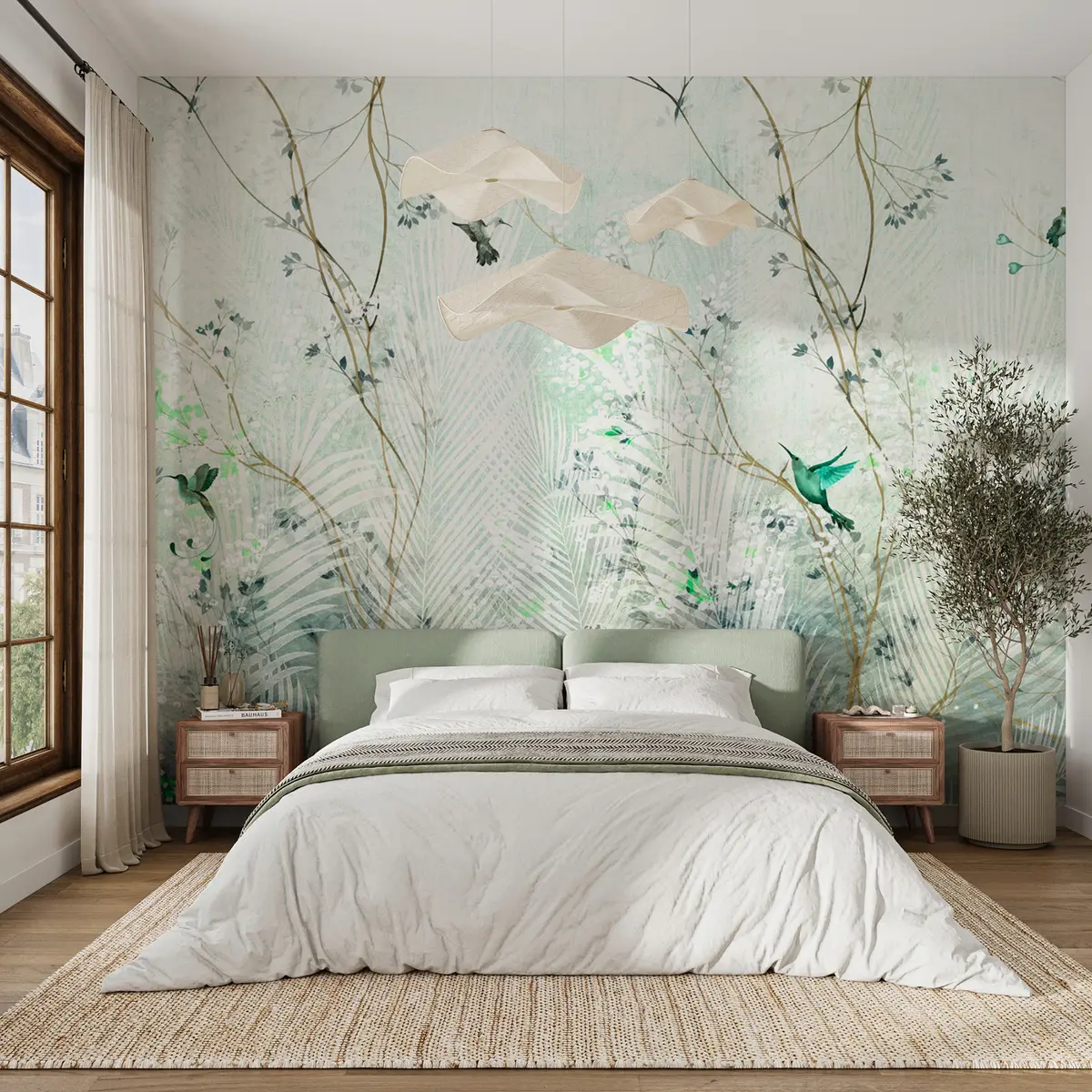 wall murals Хуммингбирдс у башти u97048