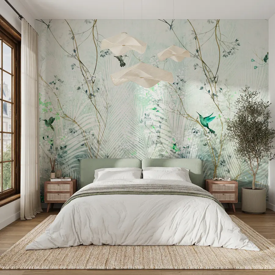 wall murals Хуммингбирдс у башти u97048