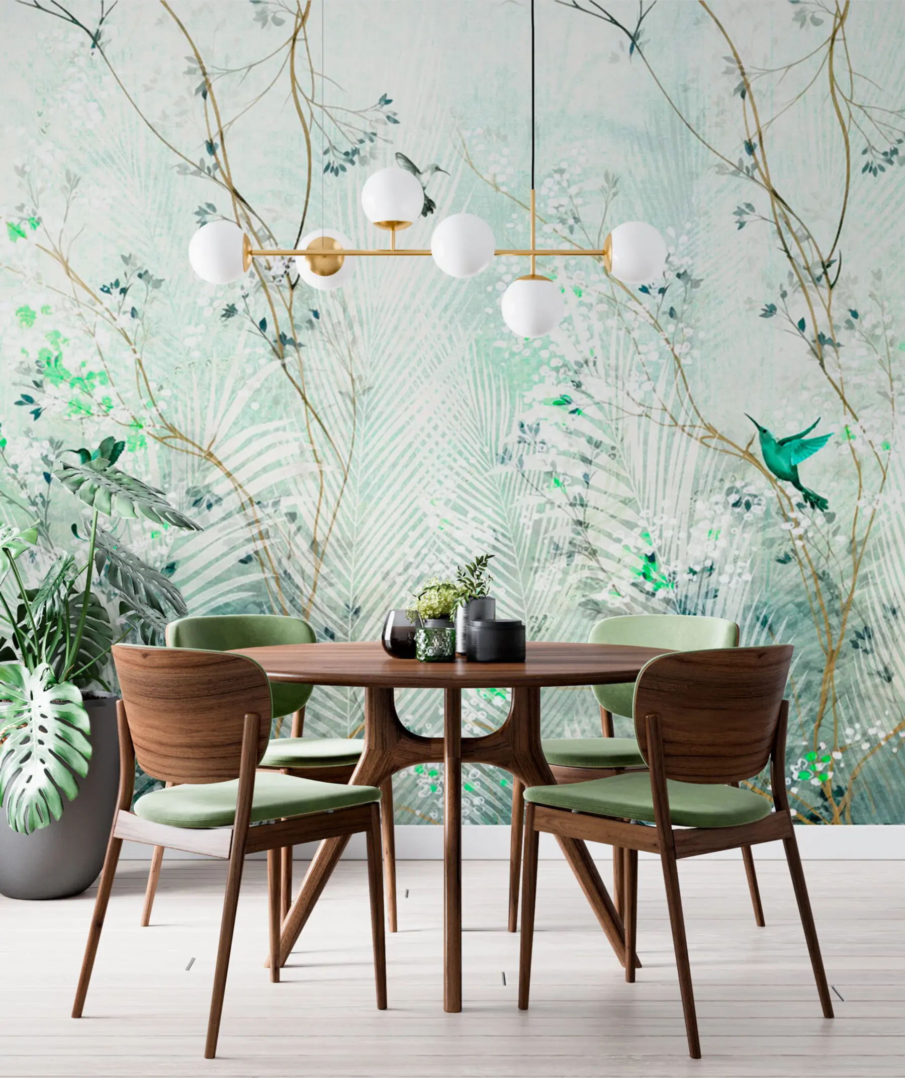 wall murals Хуммингбирдс у башти u97048