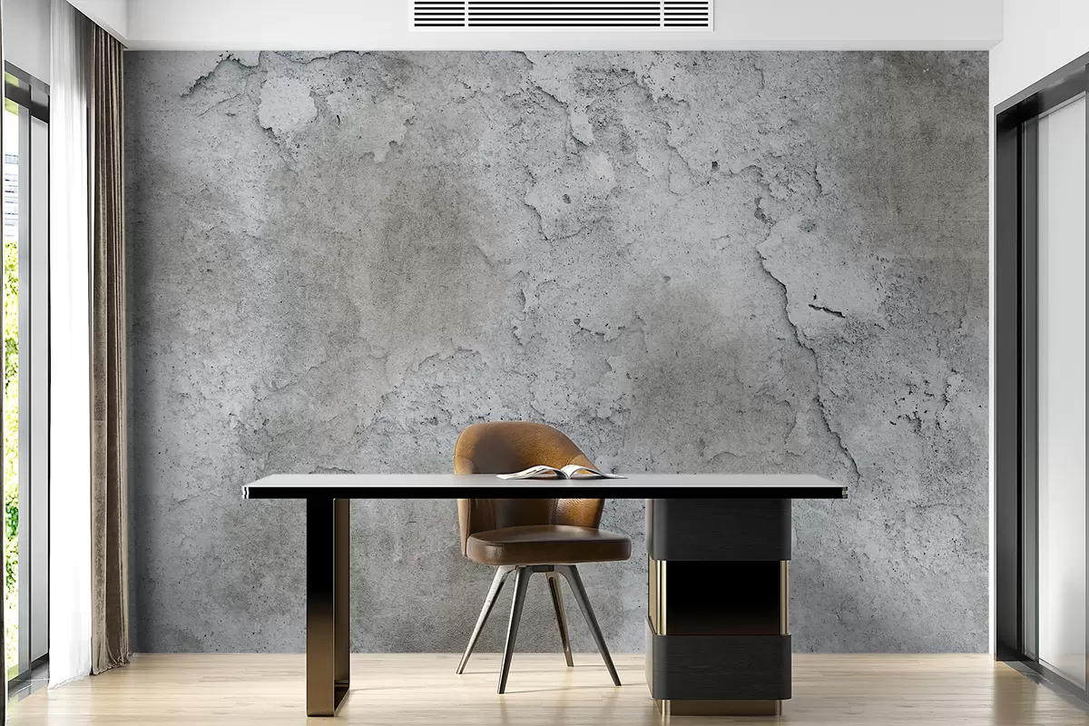 wall murals Бетонски зид са храпавошћу u97224