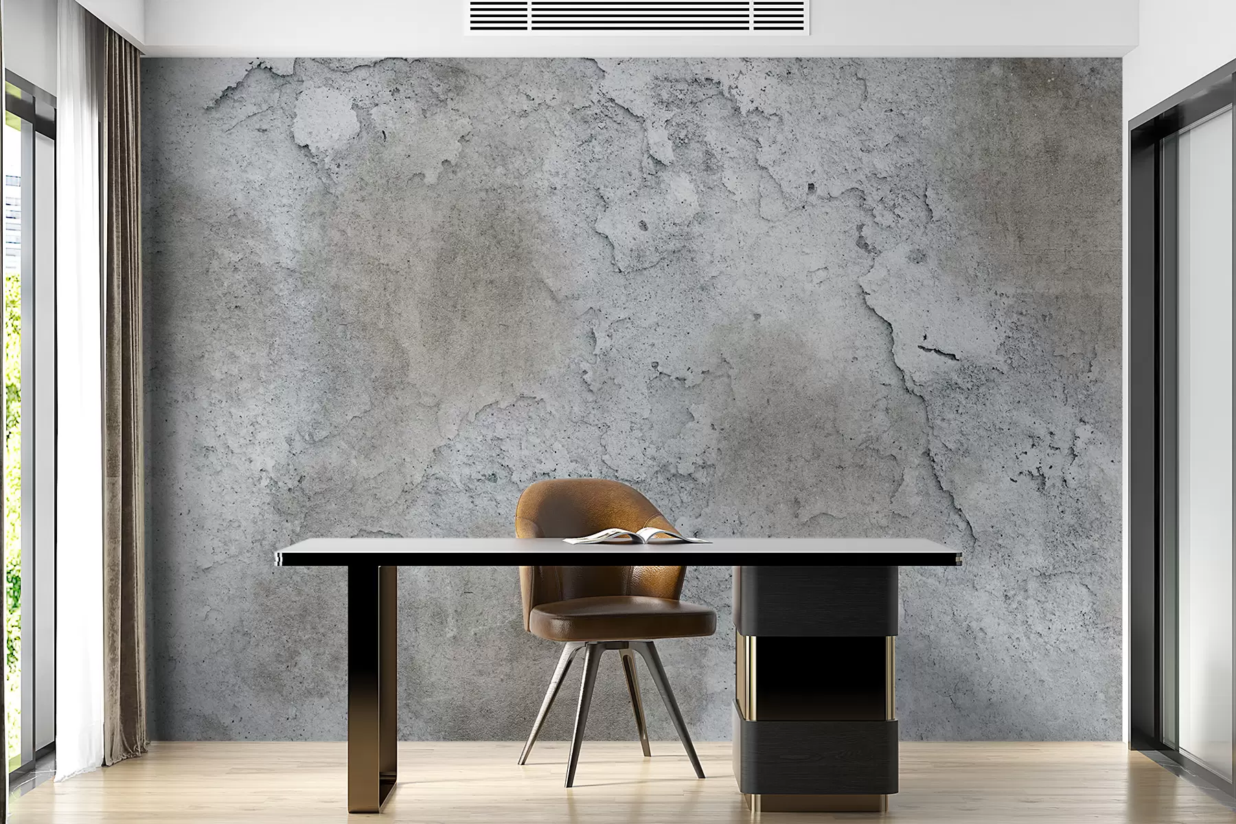 wall murals Бетонски зид са храпавошћу u97224