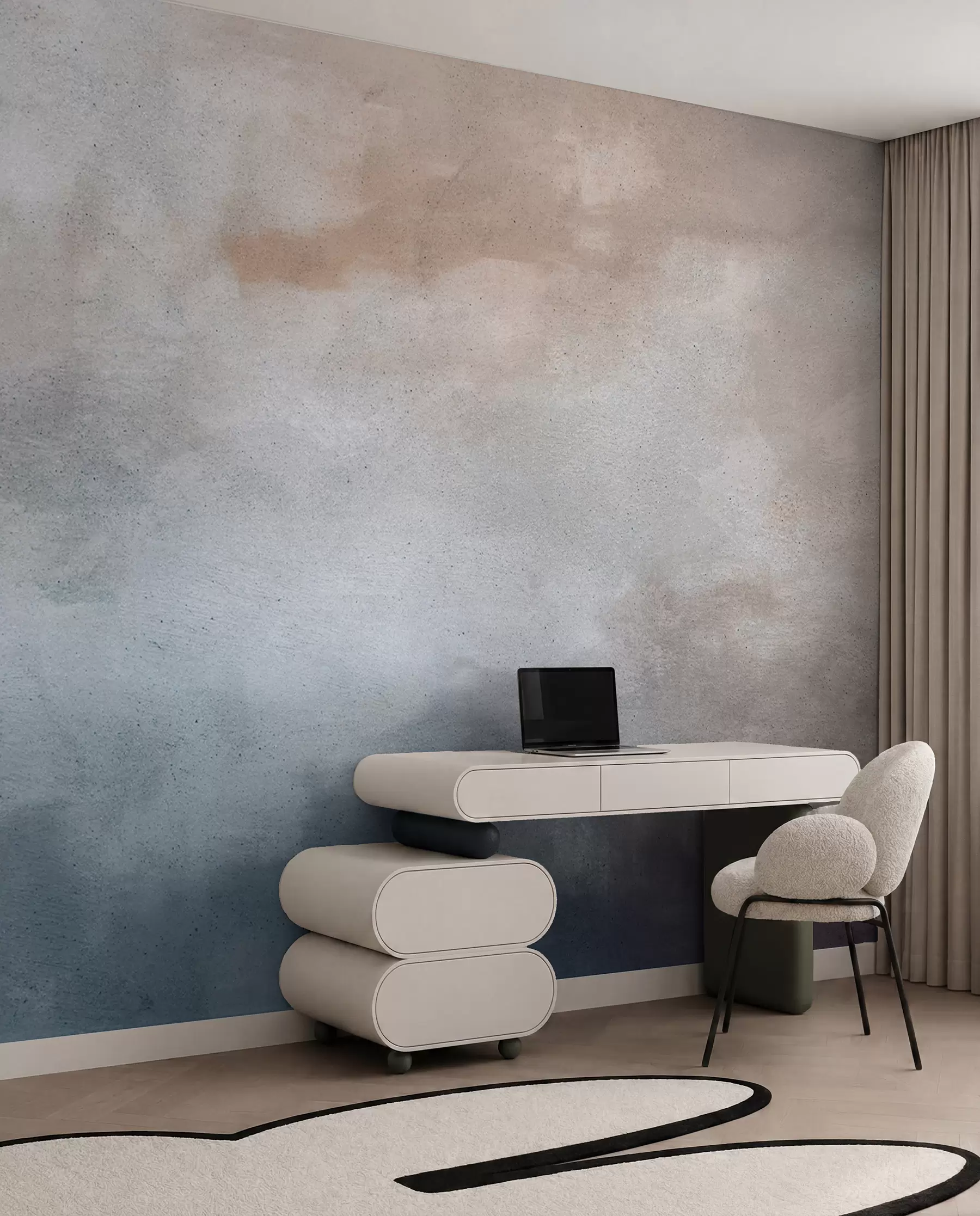 wall murals Смоки бетон u97229