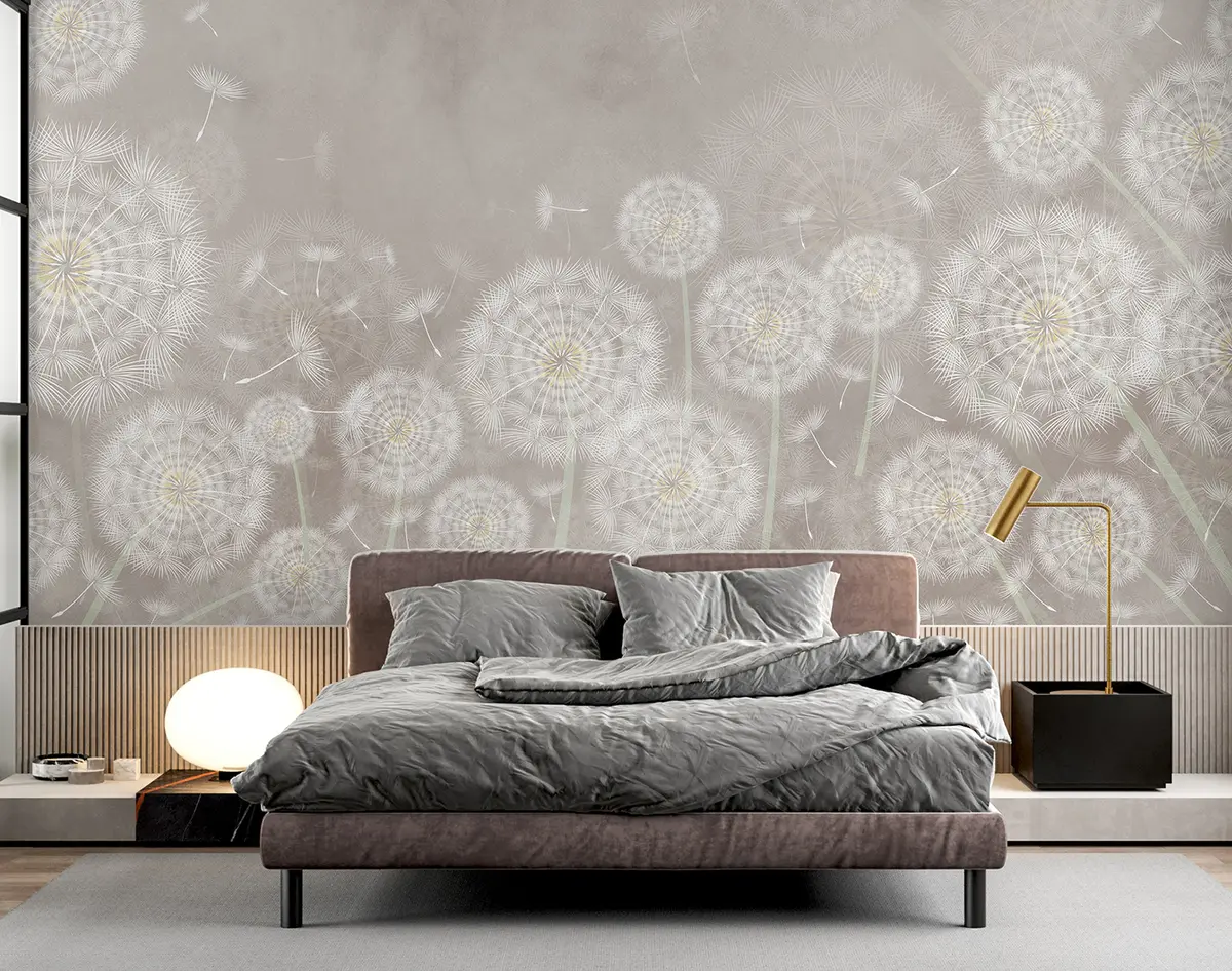 wall murals Маслачак на текстурисаној позадини u95374