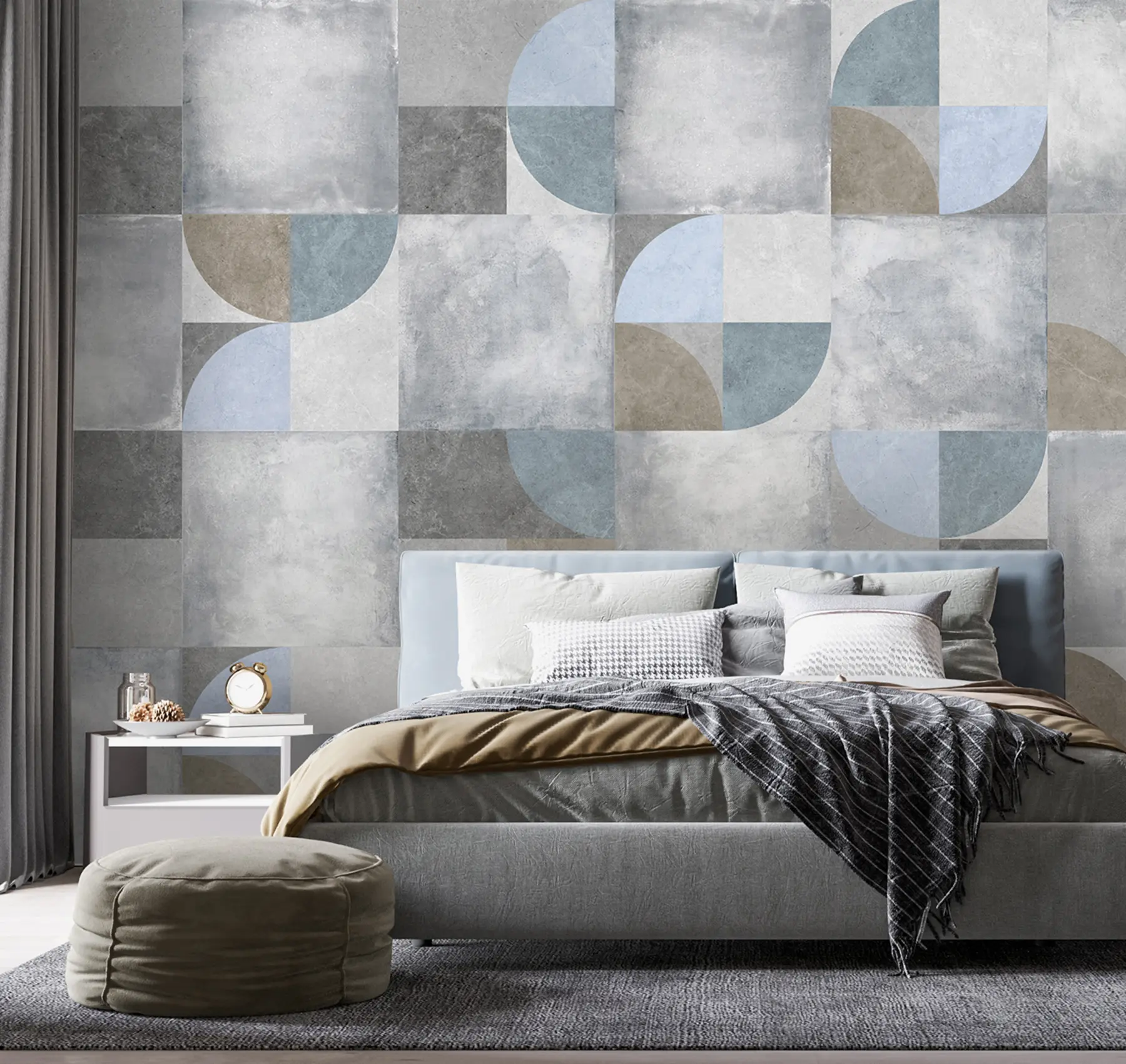 wall murals Апстрактни геометријски узорак са позадином текстуре цемента u97268
