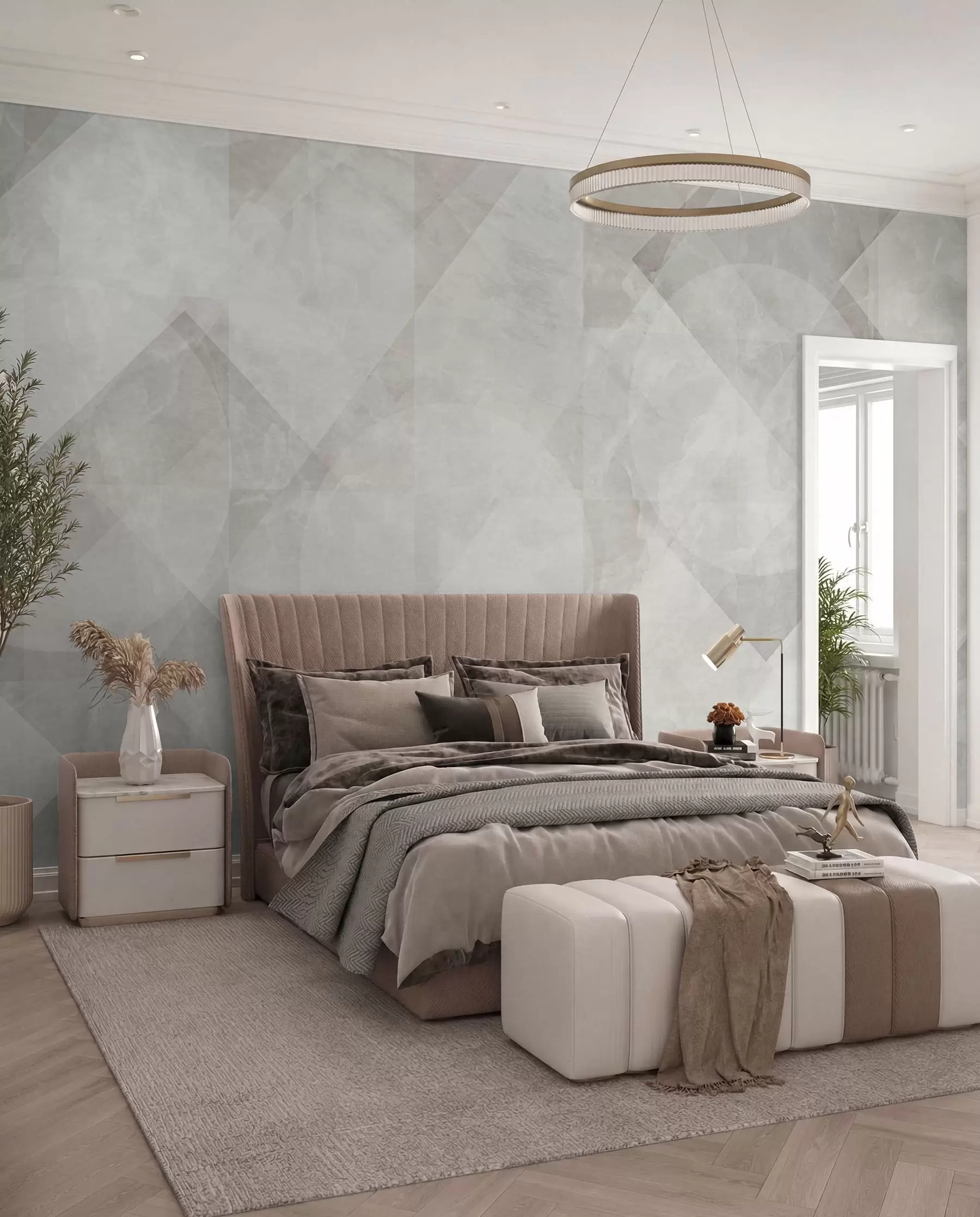wall murals Mermerna geometrija u97269