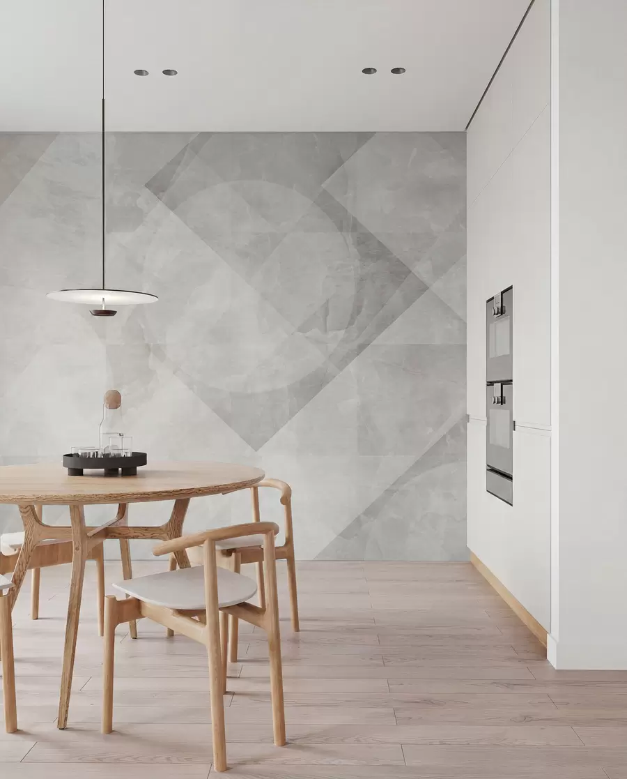 wall murals Геометријска апстракција на мермерној позадини у пастелним бојама u97269