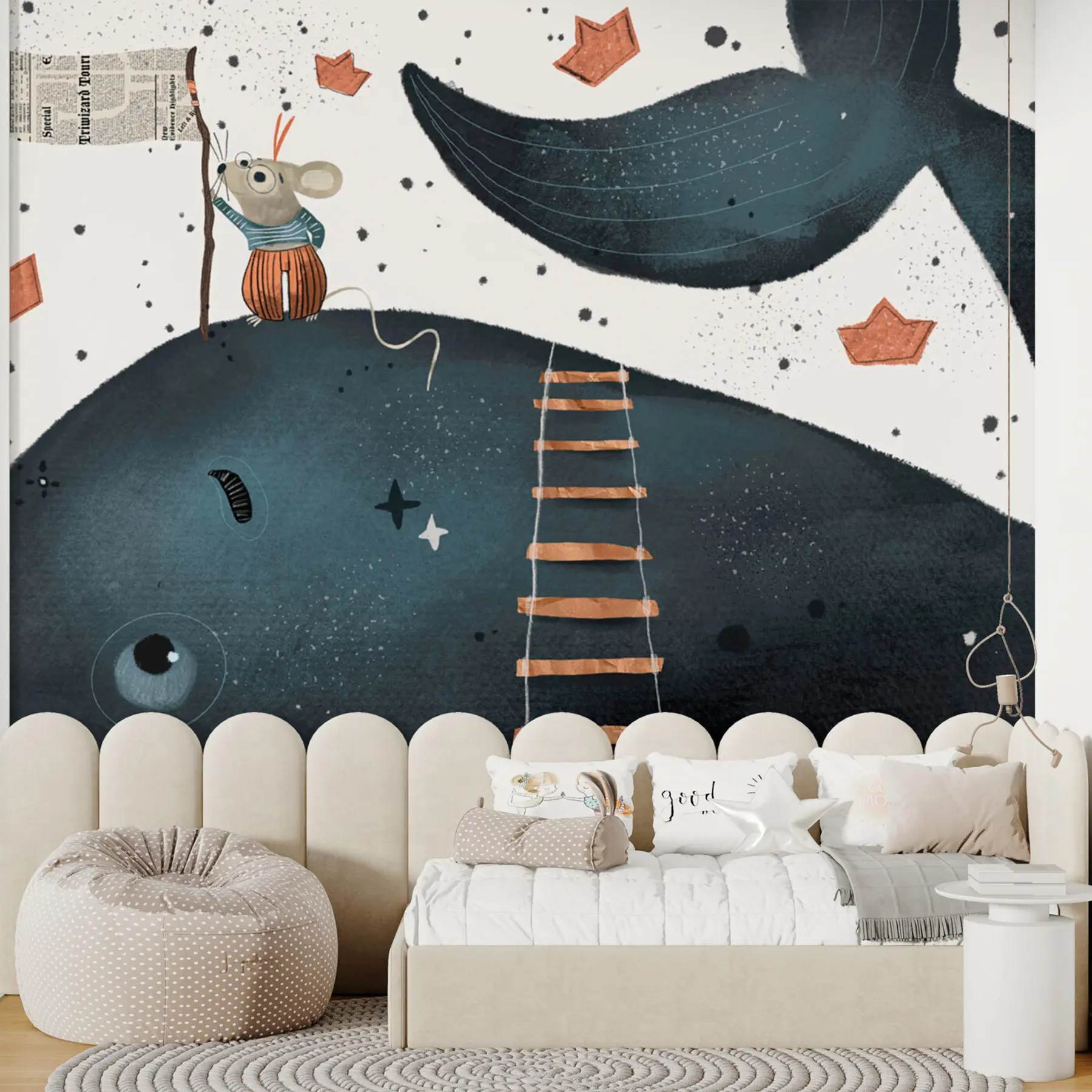 wall murals Авантуре миша и кита u96606